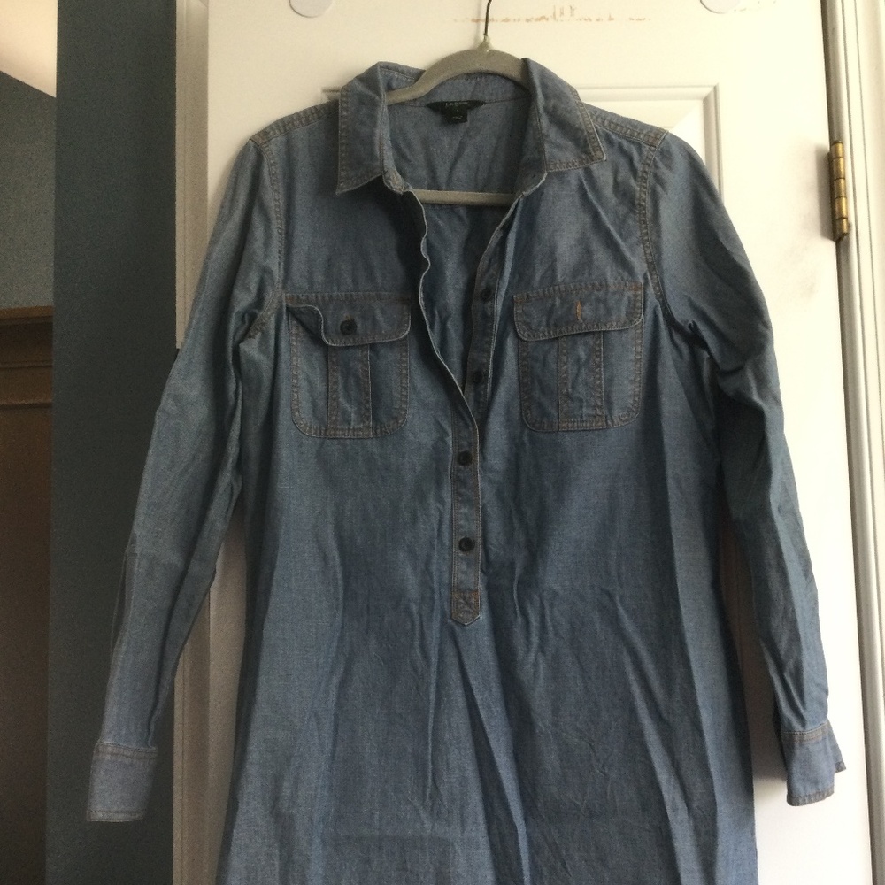 Womens denim shirt dress